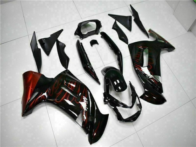 Carénage Moto Kawasaki EX650 06-08 - Rouge Flamme