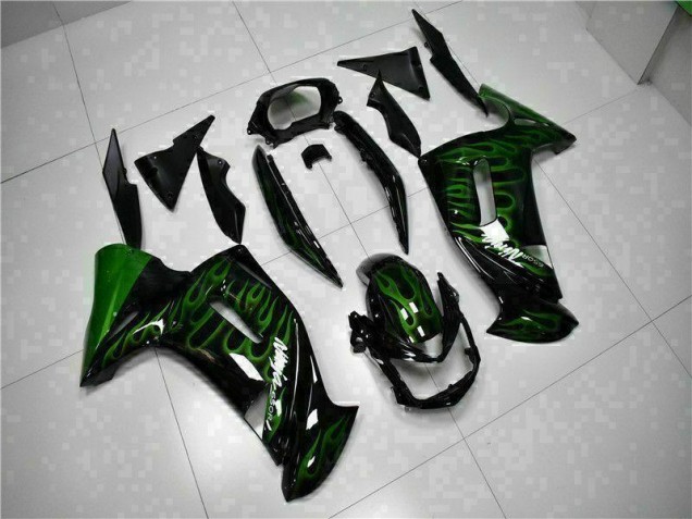 Carénage Moto Kawasaki EX650 06-08 - Vert Flamme Carénage Moto Kawasaki EX650 06-08 - Vert Flamme