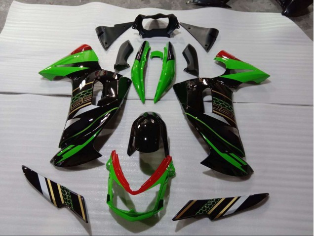 Carénage Moto Kawasaki EX650 06-08 - Vert Noir