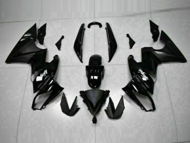 Carénage Moto Kawasaki EX650 09-11 - Noir Brillant