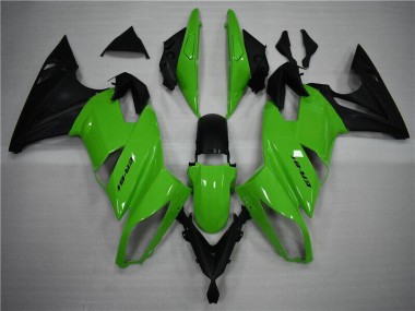 Carénage Moto Kawasaki EX650 09-11 - Vert Noir