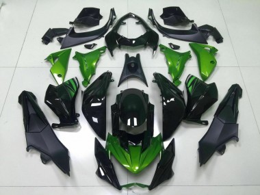Carénage Moto Kawasaki Z800 13-16 - Vert Noir
