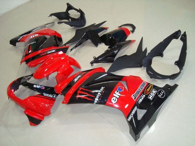 Carénage Moto Kawasaki ZX 250R 08-12 - Noir Rouge Monster