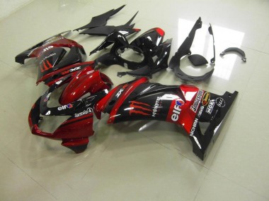 Carénage Moto Kawasaki ZX 250R 08-12 - Rouge Bonbon Monster