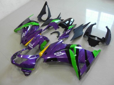 Carénage Moto Kawasaki ZX 250R 08-12 - Violet EVA Courses