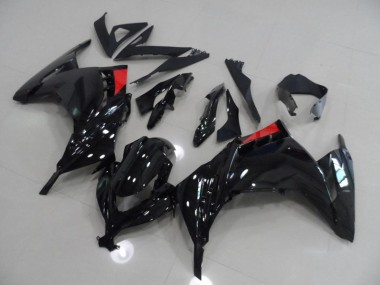 Carénage Moto Kawasaki ZX 300R 13-16 - Noir Rouge
