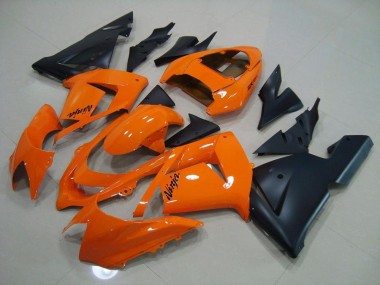 Carénage Moto Kawasaki ZX10R 03-05 - Orange Noir Mat
