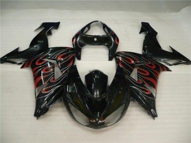 Carénage Moto Kawasaki ZX10R 06-07 - Noir Gris Rouge