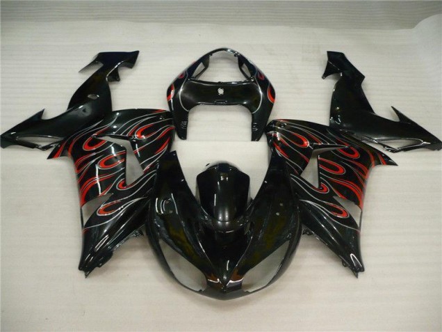 Carénage Moto Kawasaki ZX10R 06-07 - Noir Gris Rouge Carénage Moto Kawasaki ZX10R 06-07 - Noir Gris Rouge