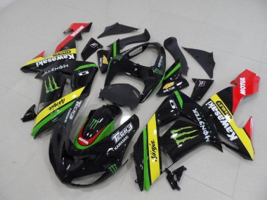 Carénage Moto Kawasaki ZX10R 06-07 - Noir Jaune Monster