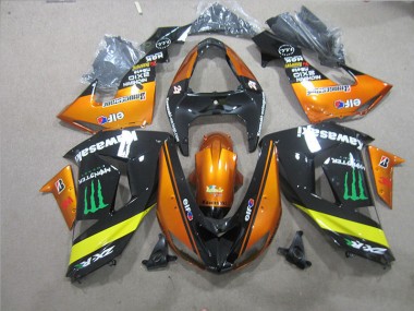 Carénage Moto Kawasaki ZX10R 06-07 - Noir Orange Monster