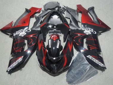 Carénage Moto Kawasaki ZX10R 06-07 - Noir Rouge Corona Extra
