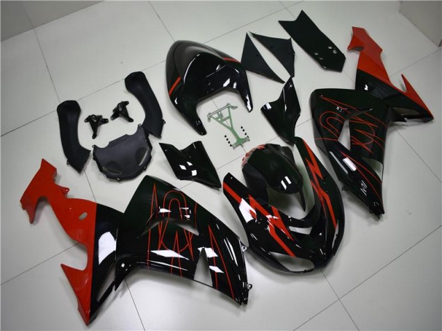 Carénage Moto Kawasaki ZX10R 06-07 - Noir Rouge Carénage Moto Kawasaki ZX10R 06-07 - Noir Rouge