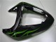 Carénage Moto Kawasaki ZX10R 06-07 - Noir Vert Flamme Carénage Moto Kawasaki ZX10R 06-07 - Noir Vert Flamme