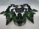 Carénage Moto Kawasaki ZX10R 06-07 - Noir Vert Flamme Carénage Moto Kawasaki ZX10R 06-07 - Noir Vert Flamme