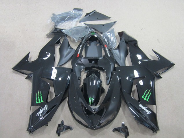 Carénage Moto Kawasaki ZX10R 06-07 - Noir Vert Monster Ninja Carénage Moto Kawasaki ZX10R 06-07 - Noir Vert Monster Ninja