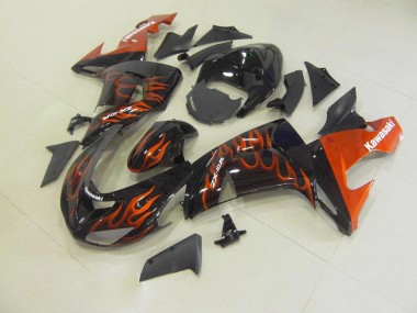 Carénage Moto Kawasaki ZX10R 06-07 - Orange Flamme
