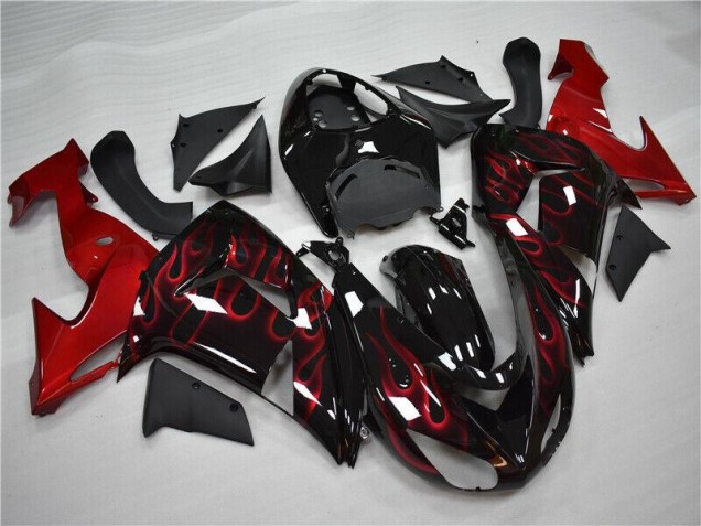 Carénage Moto Kawasaki ZX10R 06-07 - Rouge Flamme Carénage Moto Kawasaki ZX10R 06-07 - Rouge Flamme