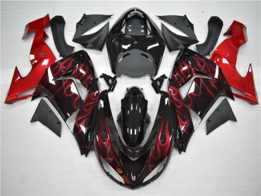 Carénage Moto Kawasaki ZX10R 06-07 - Rouge Flamme