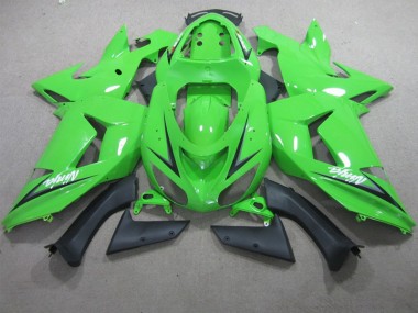 Carénage Moto Kawasaki ZX10R 06-07 - Vert Blanc Ninja