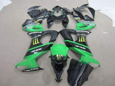 Carénage Moto Kawasaki ZX10R 08-10 - Noir Vert Monster
