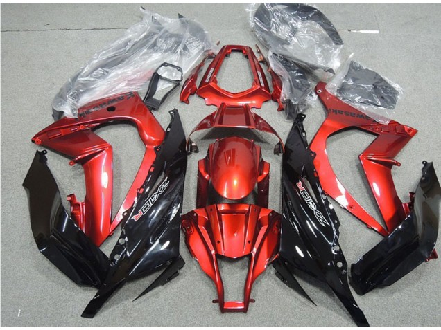 Carénage Moto Kawasaki ZX10R 11-15 - Noir Rouge