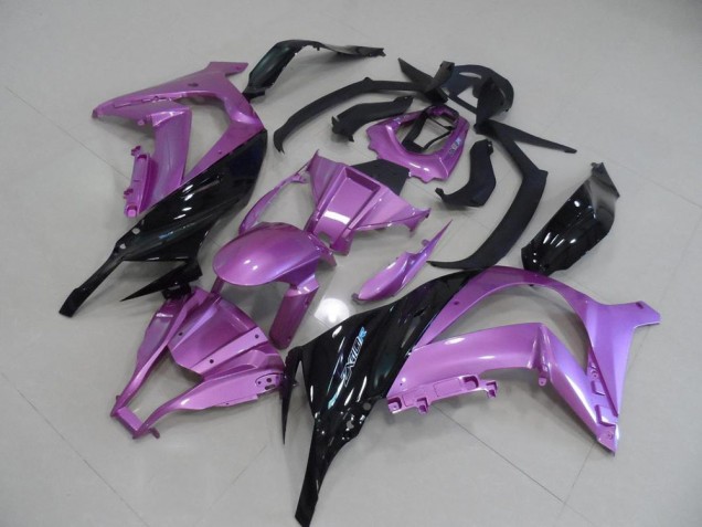 Carénage Moto Kawasaki ZX10R 11-15 - Rose et Noir Carénage Moto Kawasaki ZX10R 11-15 - Rose et Noir