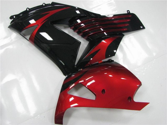 Carénage Moto Kawasaki ZX14R ZZR 1400 06-11 - Rouge Noir Carénage Moto Kawasaki ZX14R ZZR 1400 06-11 - Rouge Noir