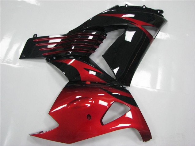Carénage Moto Kawasaki ZX14R ZZR 1400 06-11 - Rouge Noir Carénage Moto Kawasaki ZX14R ZZR 1400 06-11 - Rouge Noir