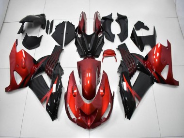 Carénage Moto Kawasaki ZX14R ZZR 1400 06-11 - Rouge Noir