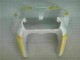 Carénage Moto Kawasaki ZX6R 00-02 - Blanc Jaune Flamme Carénage Moto Kawasaki ZX6R 00-02 - Blanc Jaune Flamme
