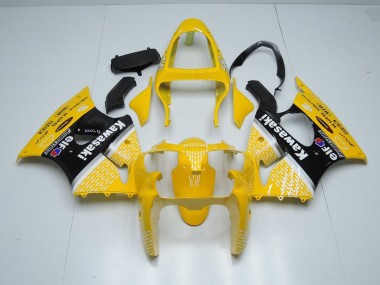Carénage Moto Kawasaki ZX6R 00-02 - Jaune Arrow