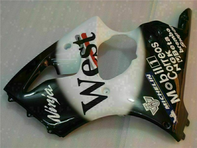Carénage Moto Kawasaki ZX6R 00-02 - Noir West Ninja Carénage Moto Kawasaki ZX6R 00-02 - Noir West Ninja