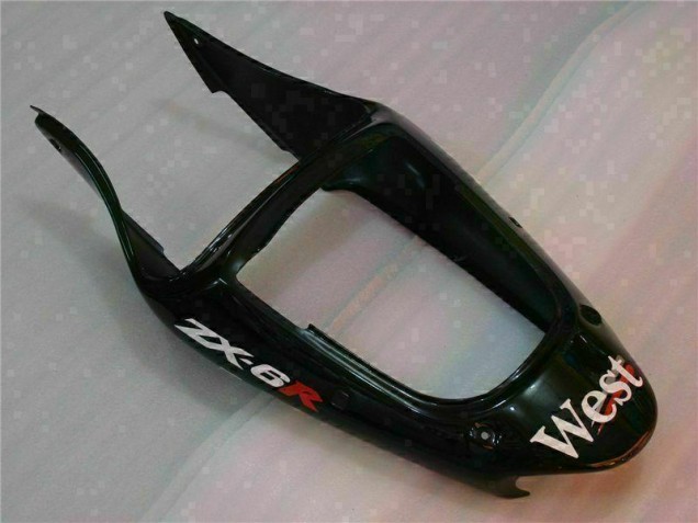 Carénage Moto Kawasaki ZX6R 00-02 - Noir West Ninja Carénage Moto Kawasaki ZX6R 00-02 - Noir West Ninja