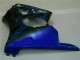 Carénage Moto Kawasaki ZX6R 00-02 - Noir avec Bleu Flamme Carénage Moto Kawasaki ZX6R 00-02 - Noir avec Bleu Flamme