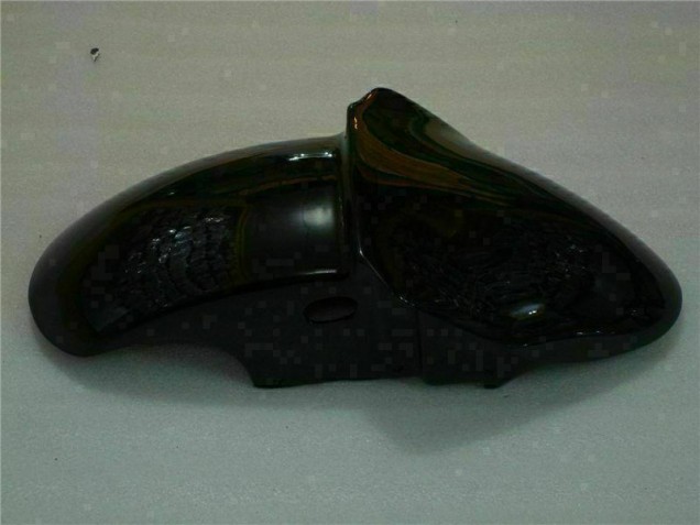 Carénage Moto Kawasaki ZX6R 00-02 - Noir avec Bleu Flamme Carénage Moto Kawasaki ZX6R 00-02 - Noir avec Bleu Flamme