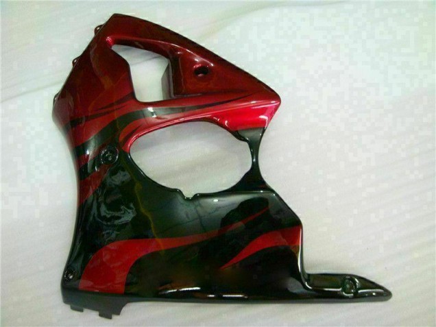 Carénage Moto Kawasaki ZX6R 00-02 - Rouge Noir Carénage Moto Kawasaki ZX6R 00-02 - Rouge Noir