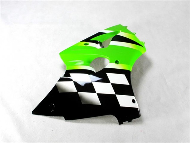 Carénage Moto Kawasaki ZX6R 00-02 - Vert Noir Blanc Carénage Moto Kawasaki ZX6R 00-02 - Vert Noir Blanc