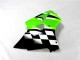 Carénage Moto Kawasaki ZX6R 00-02 - Vert Noir Blanc Carénage Moto Kawasaki ZX6R 00-02 - Vert Noir Blanc