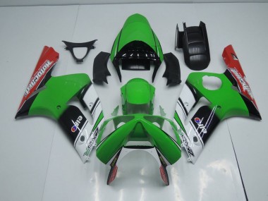 Carénage Moto Kawasaki ZX6R 03-04 - Vert Motocard