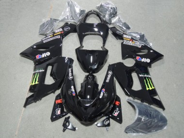 Carénage Moto Kawasaki ZX6R 05-06 - 3M Touch4 Monster Noir