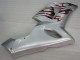 Carénage Moto Kawasaki ZX6R 05-06 - Argent Rouge Flamme Carénage Moto Kawasaki ZX6R 05-06 - Argent Rouge Flamme