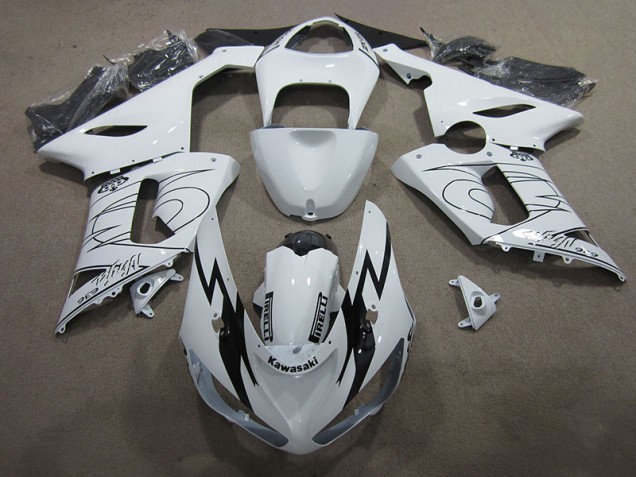 Carénage Moto Kawasaki ZX6R 05-06 - Blanc Ninja 636 Carénage Moto Kawasaki ZX6R 05-06 - Blanc Ninja 636