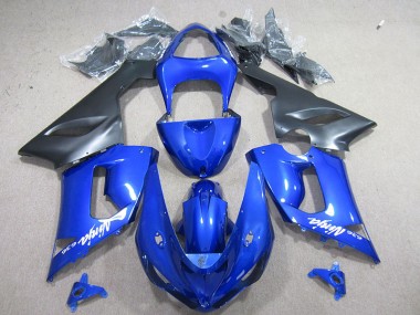 Carénage Moto Kawasaki ZX6R 05-06 - Bleu Blanc Ninja 636