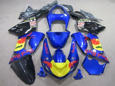 Carénage Moto Kawasaki ZX6R 05-06 - Bleu Red Bull Ninja