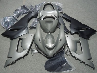 Carénage Moto Kawasaki ZX6R 05-06 - Gris Noir