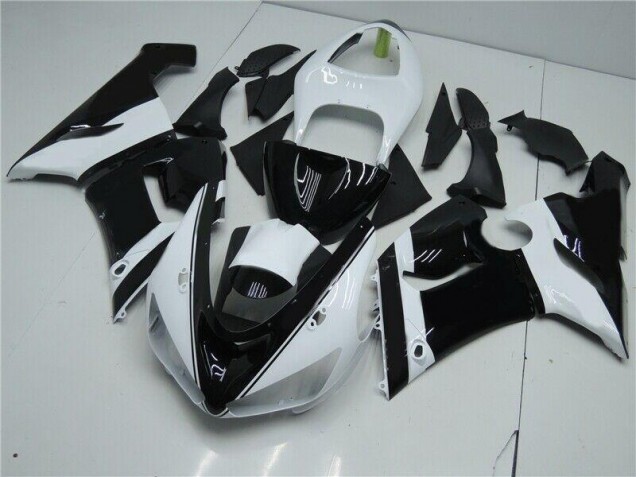 Carénage Moto Kawasaki ZX6R 05-06 - Noir Blanc Carénage Moto Kawasaki ZX6R 05-06 - Noir Blanc