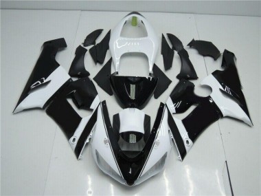 Carénage Moto Kawasaki ZX6R 05-06 - Noir Blanc