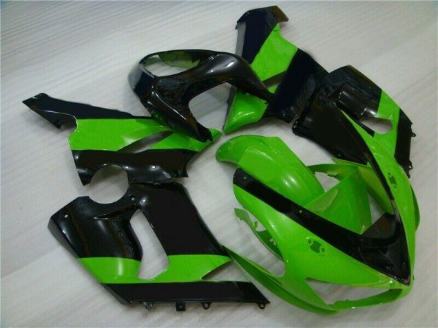 Carénage Moto Kawasaki ZX6R 05-06 - Vert Noir Carénage Moto Kawasaki ZX6R 05-06 - Vert Noir