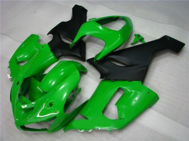 Carénage Moto Kawasaki ZX6R 05-06 - Vert Noir Mat Carénage Moto Kawasaki ZX6R 05-06 - Vert Noir Mat